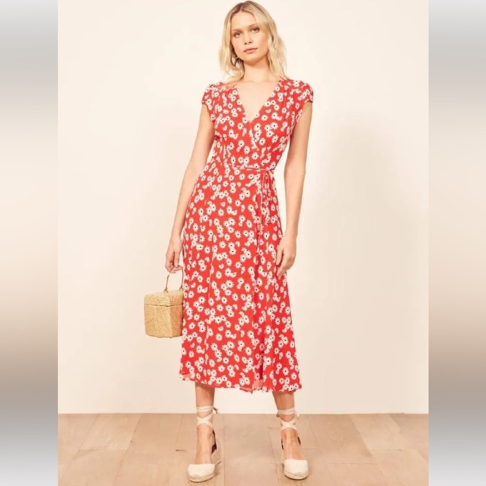 Reformation Carina Midi Dress